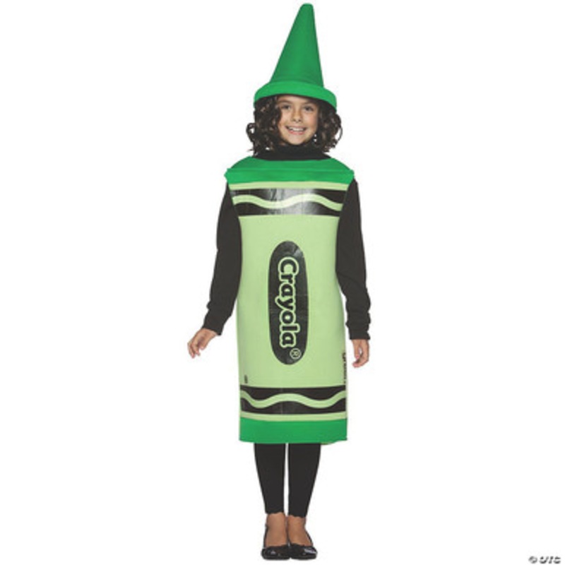 Crayola Crayon Child Costume – Green  Small