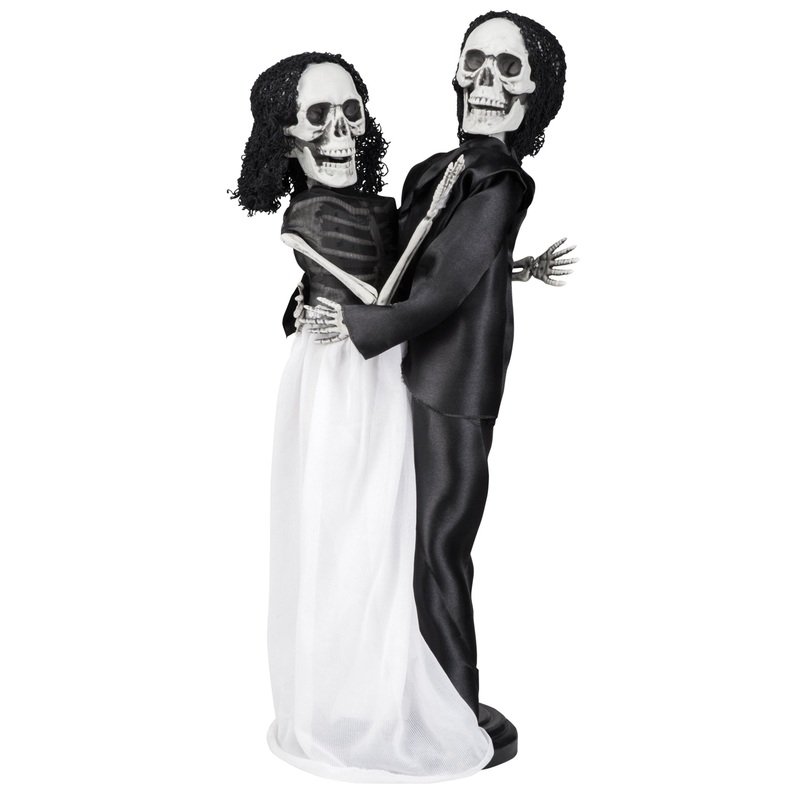 Halloween skeleton wedding couple 41cm