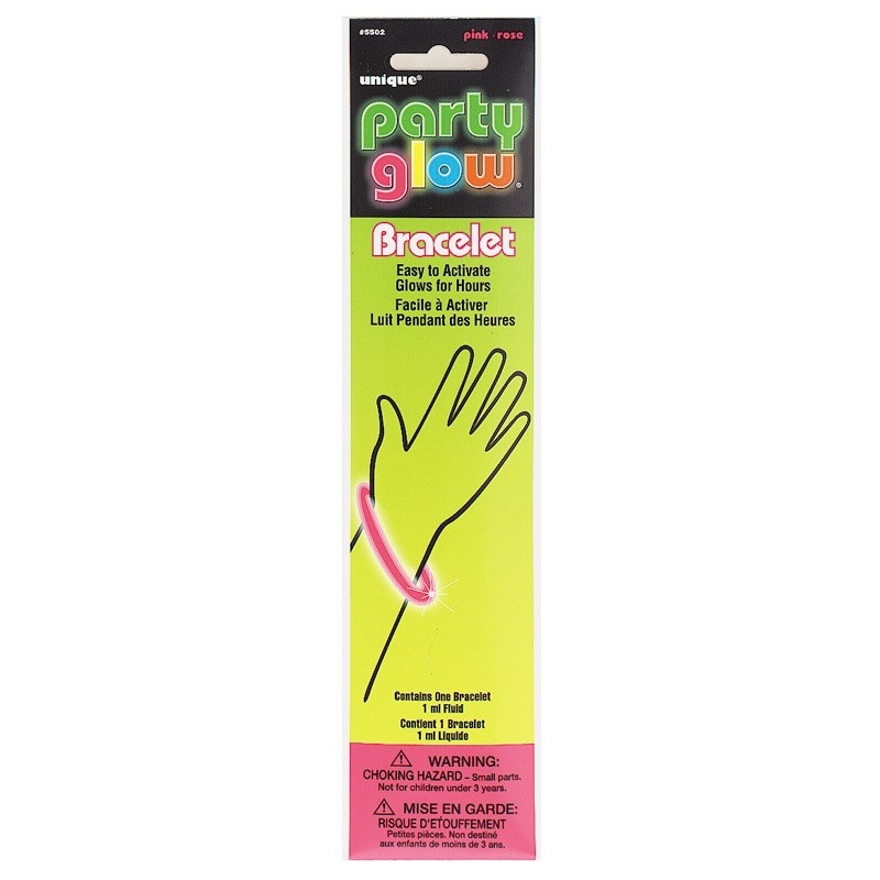 Luminous bracelet Party Glow pink