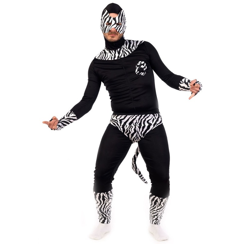 Zebra Superhero Zebastian Premium Costume M