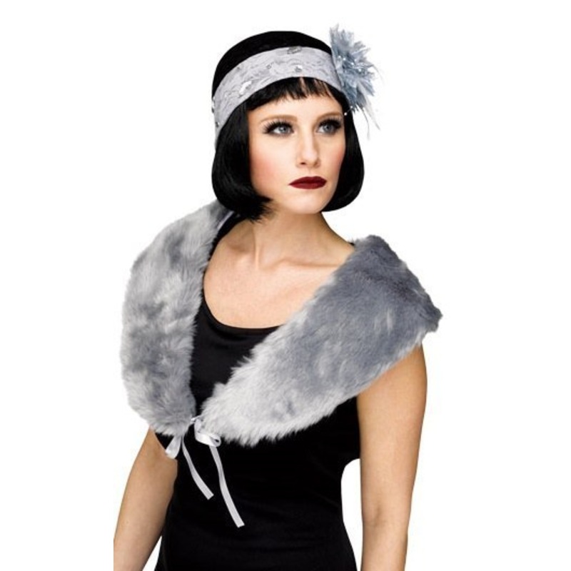 1920’s Flapper Stole – Grey