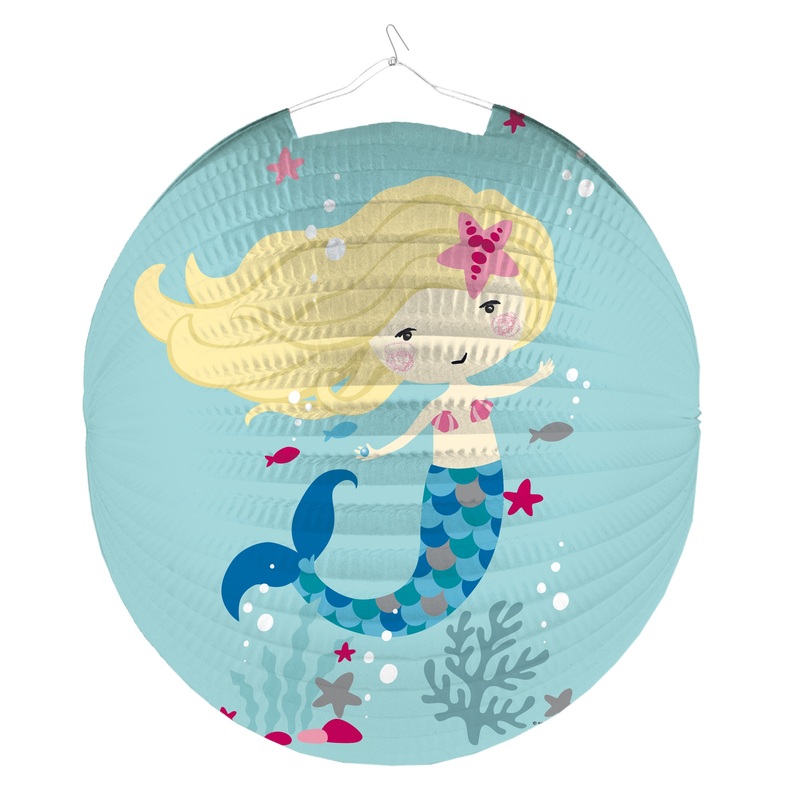 Lantern in mermaid design 25cm