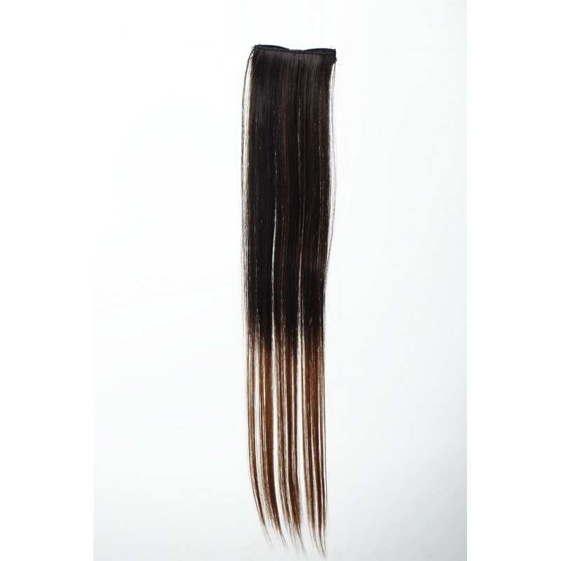 2 Clips Extension Strand Straight 45 cm Ombre Brown YZF-P2S18P-4/12