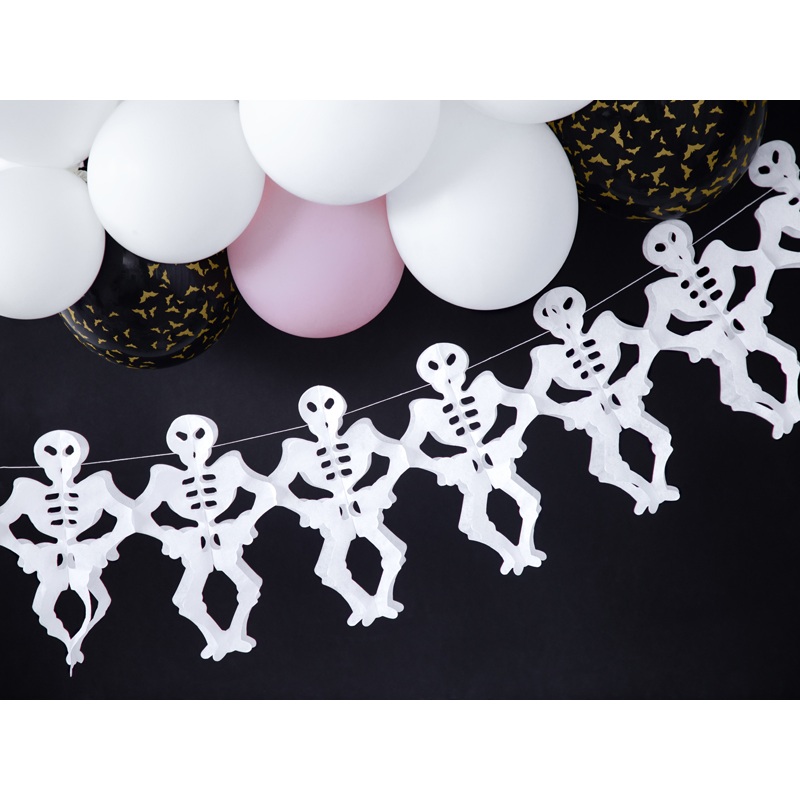 Boo Town Skeleton Garland 3m