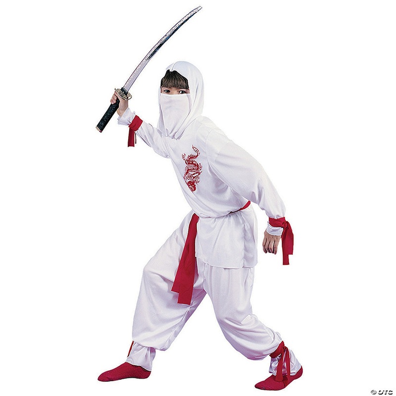 Boy’s Deluxe White Ninja Costume