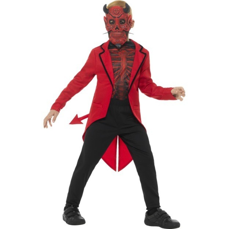 Deluxe Day of the Dead Devil Costume – Tween