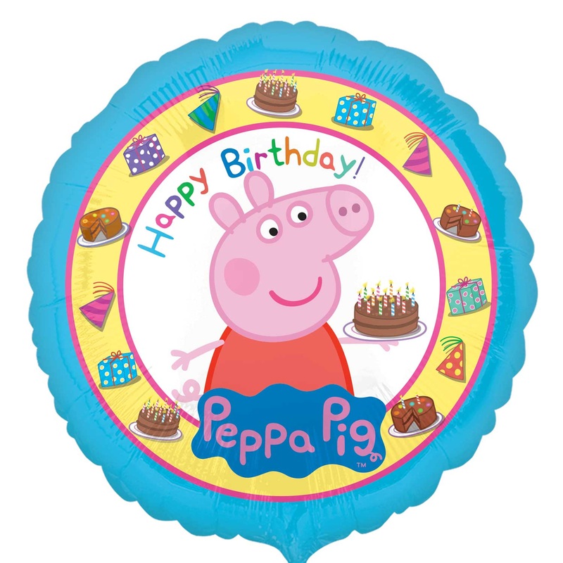 Peppa Pig Happy Birthday Standard Foil Balloons – 17