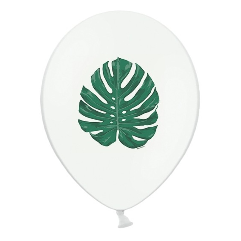 6 Aloha summer latex balloons 30cm