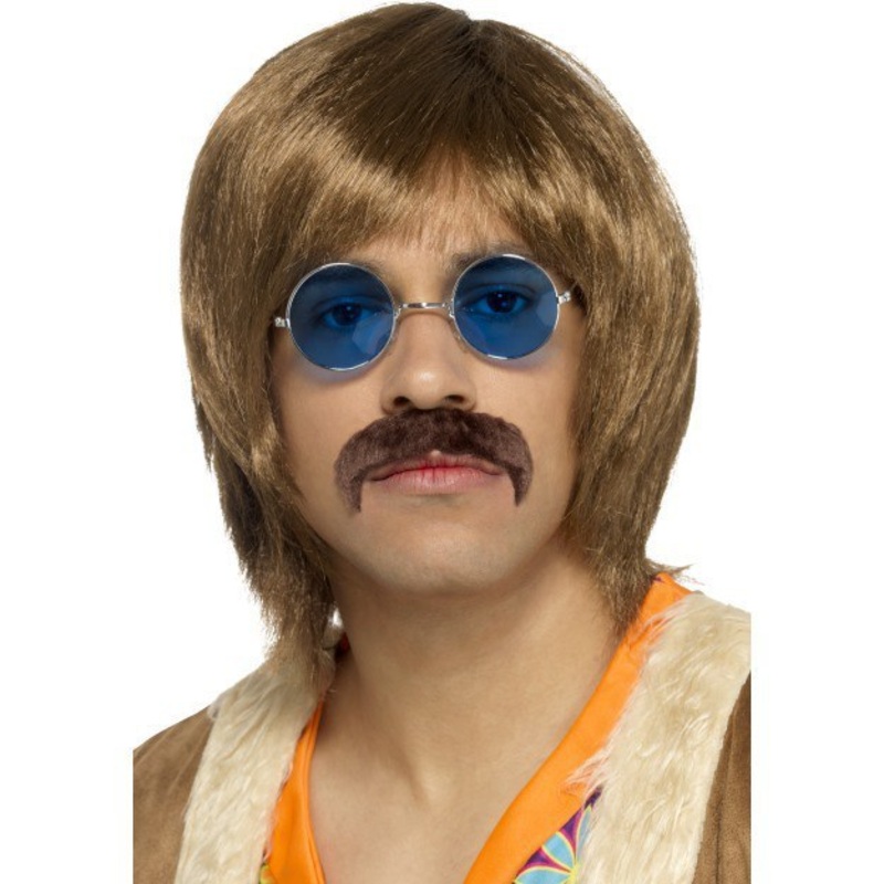 60’s Hippie Kit – Wig, Specs & Moustache