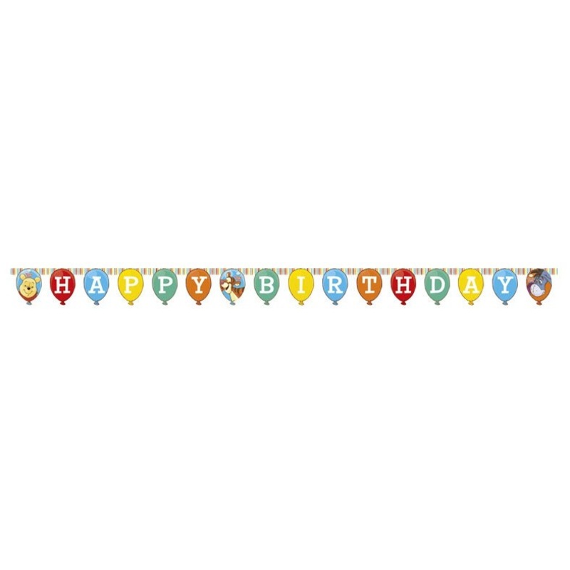 Winnie the Pooh Sweet Friends Happy Birthday garland 240cm