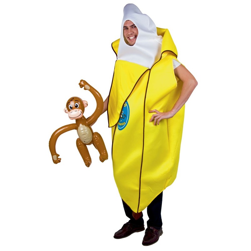 Yellow banana men’s costume deluxe