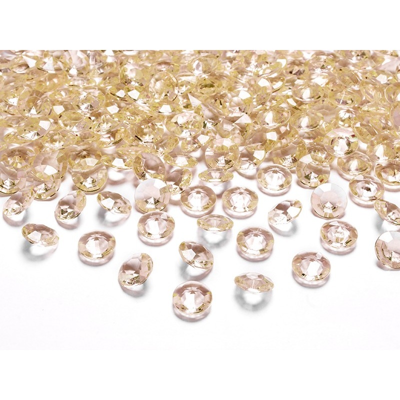 100 orange diamonds 1.2 cm