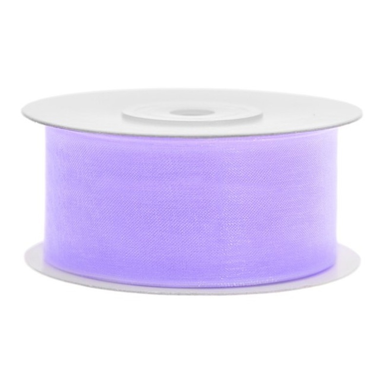 25m chiffon gift ribbon lavender