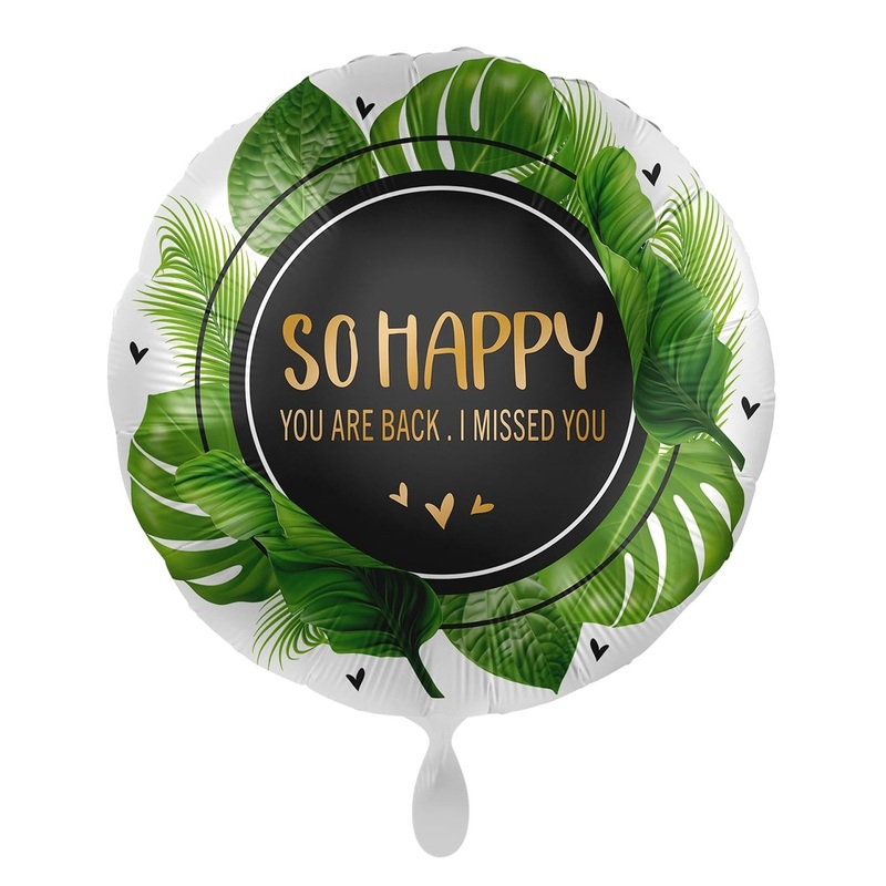 So happy you are back Palm leaf balloon 45cm
