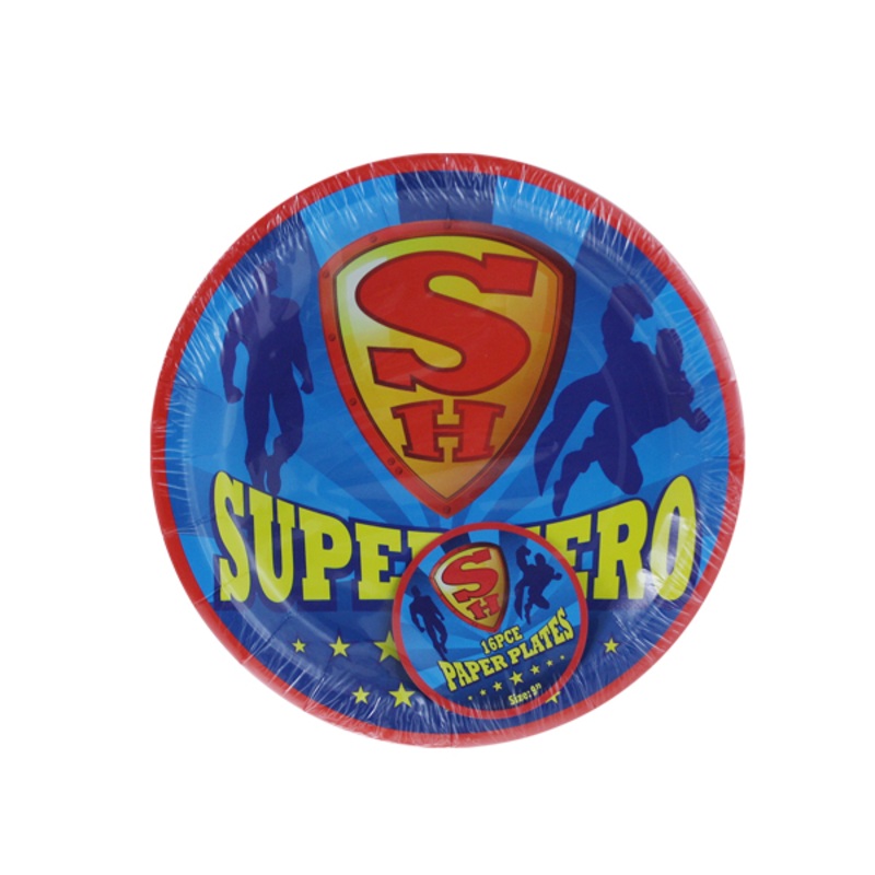 Super Hero Paper Plates – 16 Pack