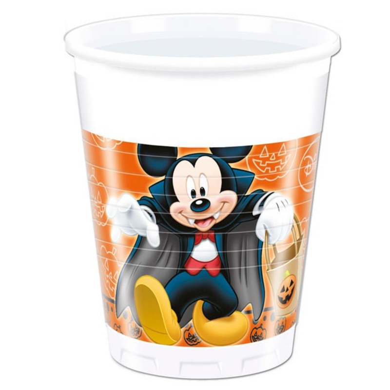 8 Mickey Mouse Halloween cups 200ml
