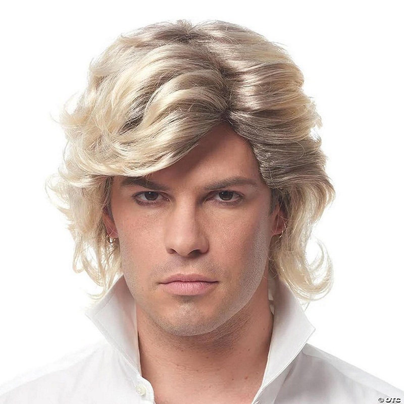 80’s Icon Men’s Costume Wig – Blonde
