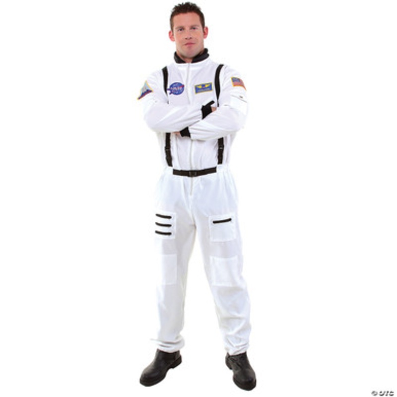Astronaut White Space Suit Adult Costume Standard