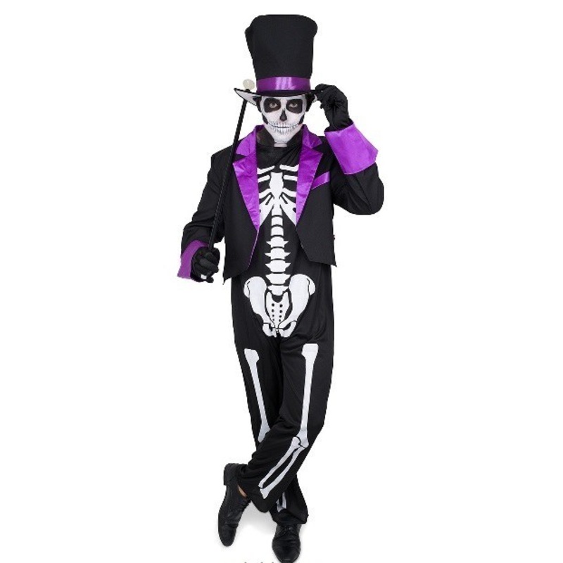 Day Of The Dead Skeleton Suit – Purple