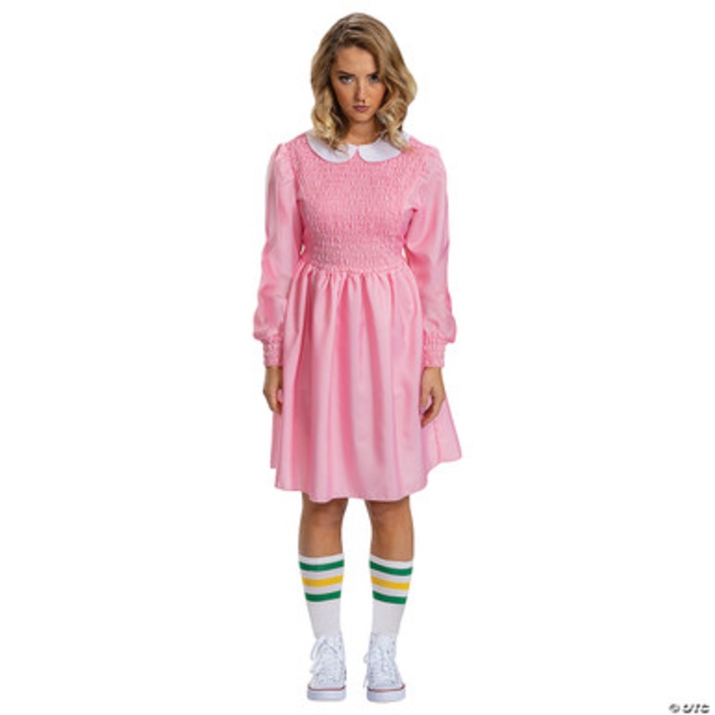 Stranger Things Eleven Pink Dress Deluxe Costume-Adult Small