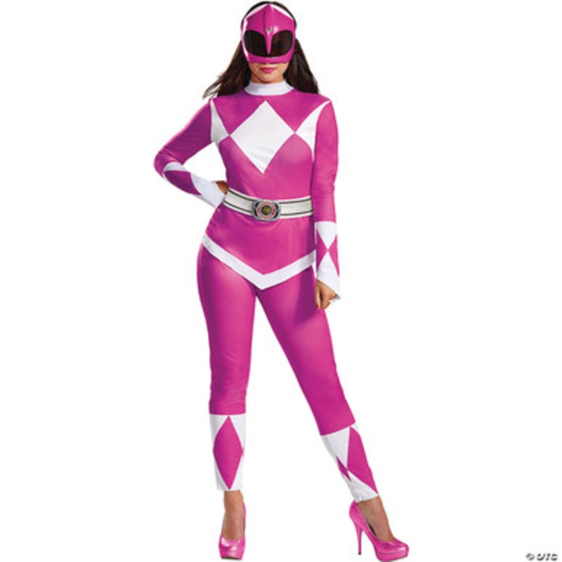 Mighty Morphin Pink Ranger Deluxe Adult Costume Small