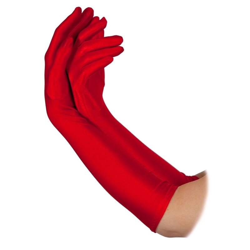 Stylish women’s red gloves
