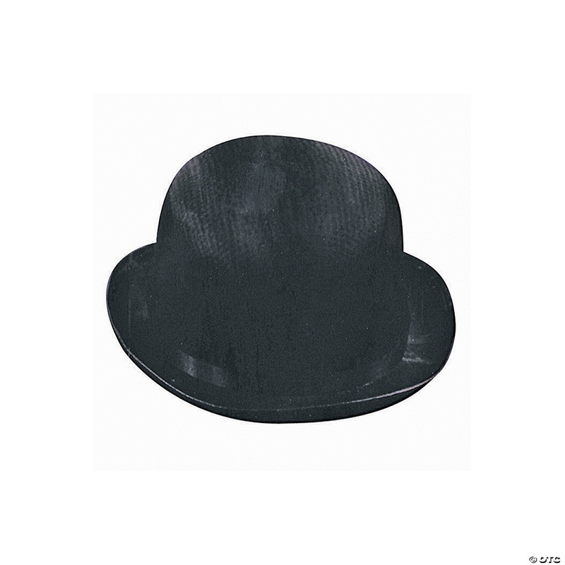 Adults Black Trans Silk Derby Hat – Large