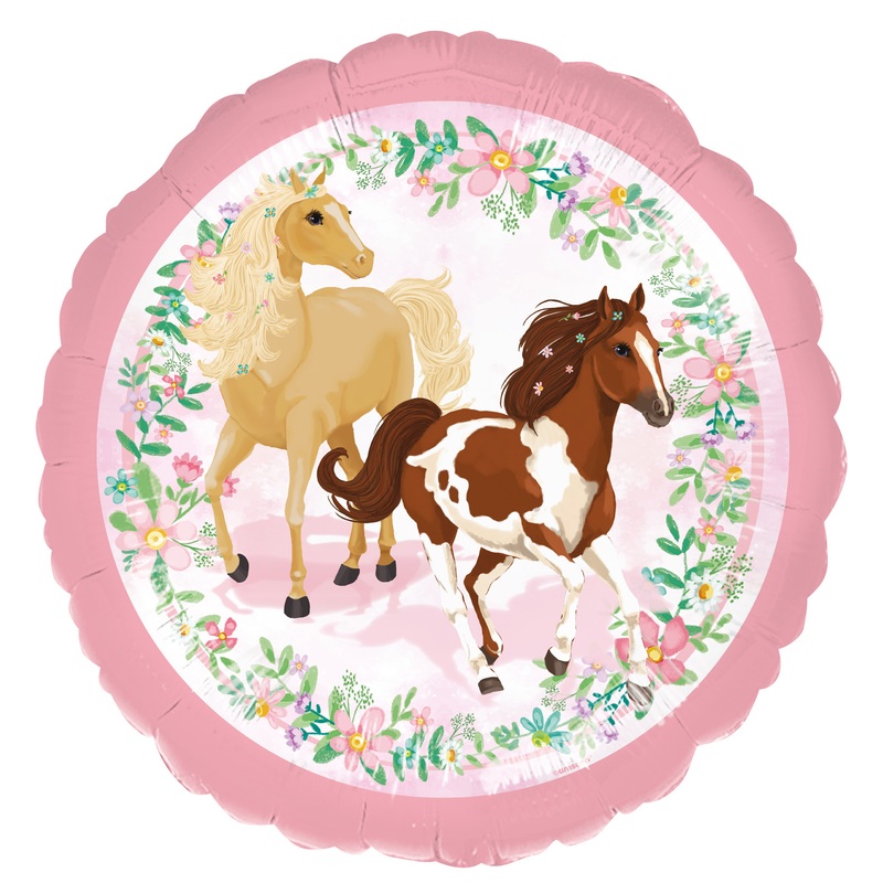 Horse foil balloon Fleur 43cm