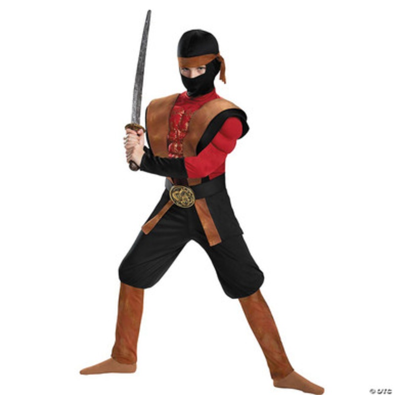 Ninja Warrior Muscle Child Costume Small