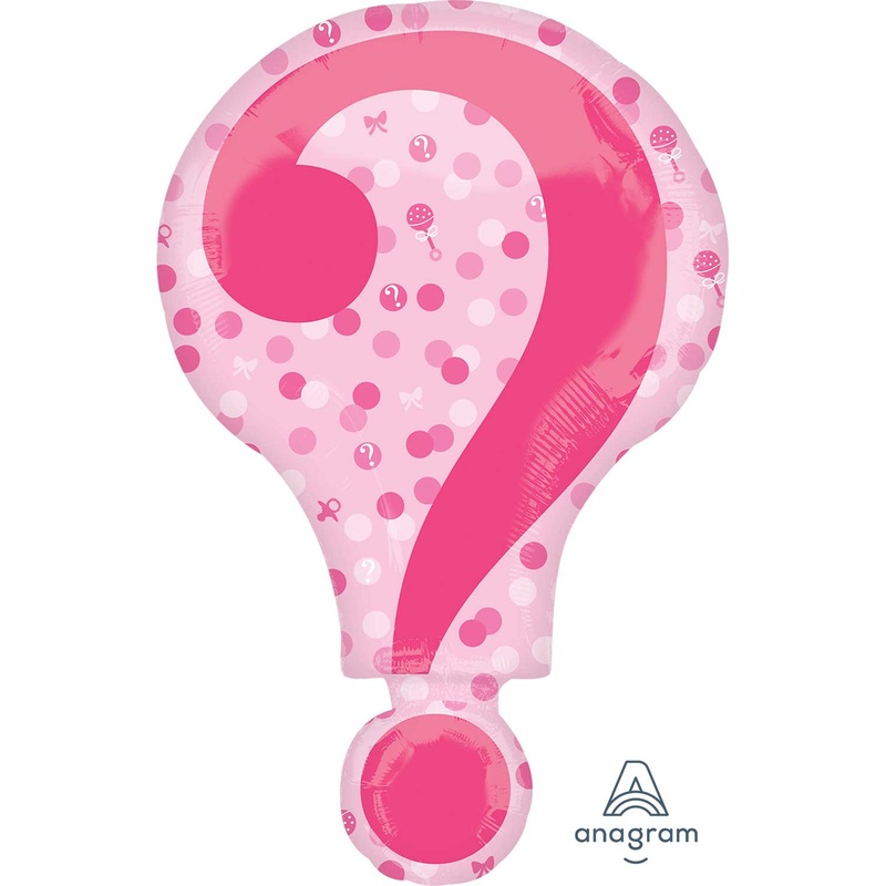 Pink & Blue Gender Reveal Super Shape Foil Balloons – 2 Pack