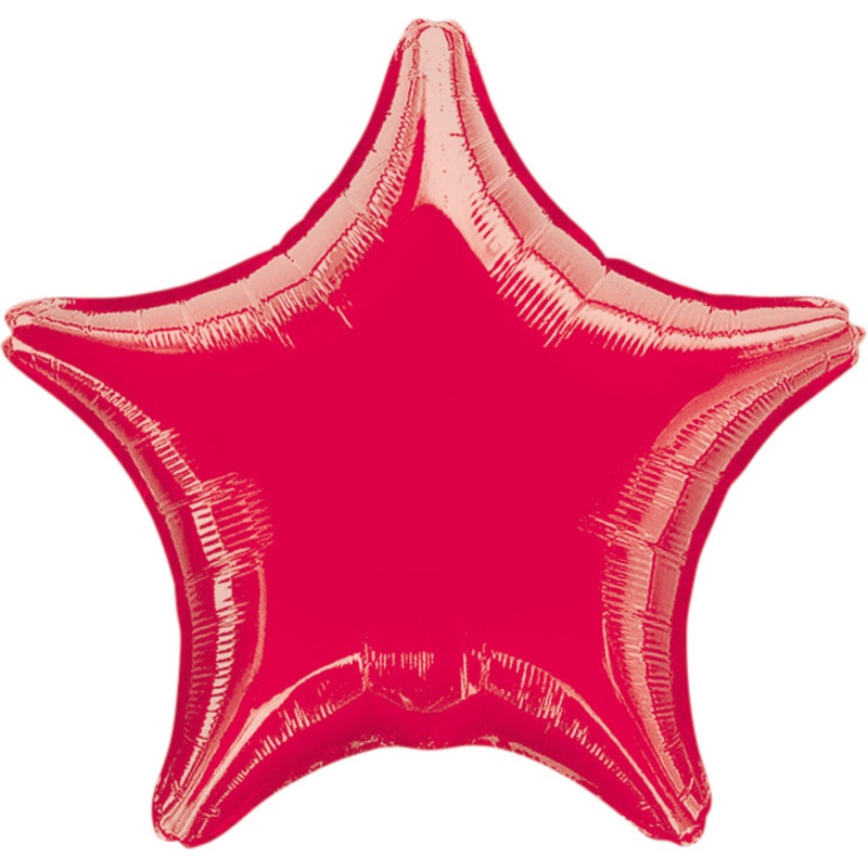 Sparkling Star balloon red