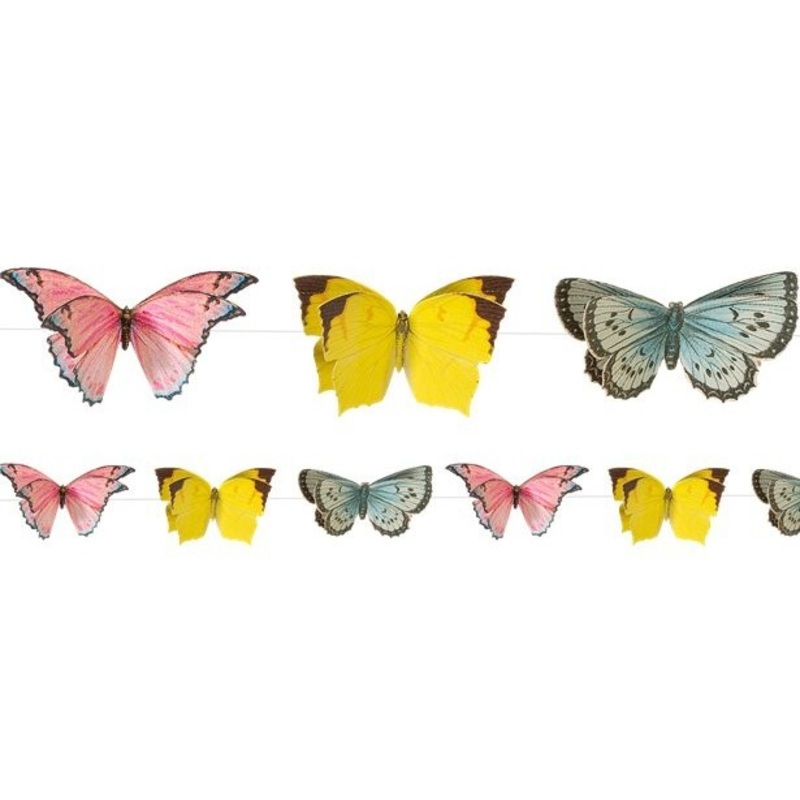 Sweet butterfly garland 3m