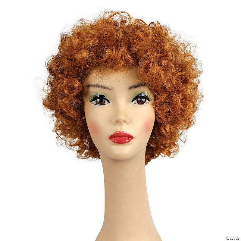 Adults FD Curly Clown Wig – Golden Strawberry Blonde 27C