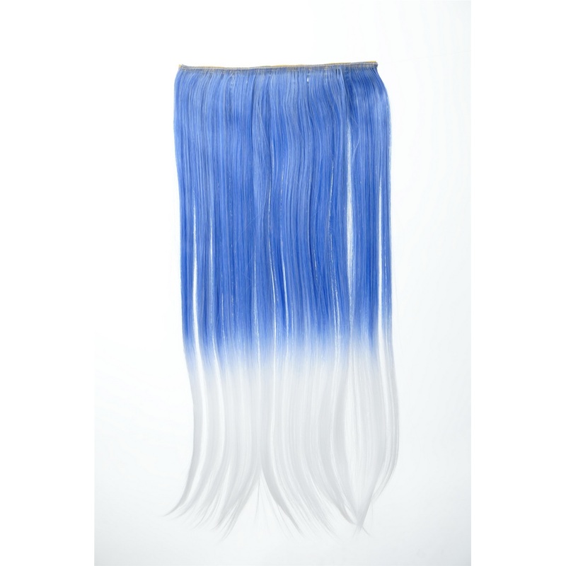 Clip-In Extension Straight Ombre Blue White YZF-3179P-T2512/1001