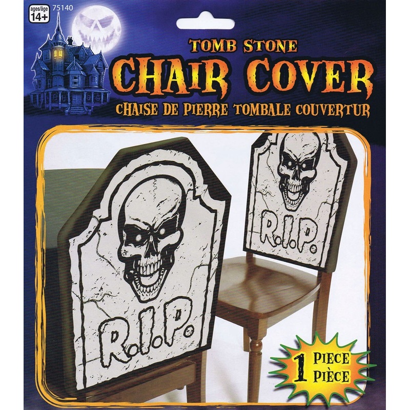 Gravestone Halloween party chair cover
