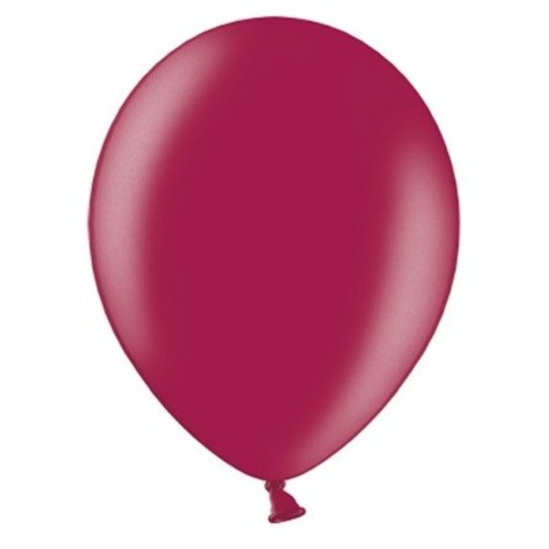 50 Partystar metallic balloons blackberry 23cm