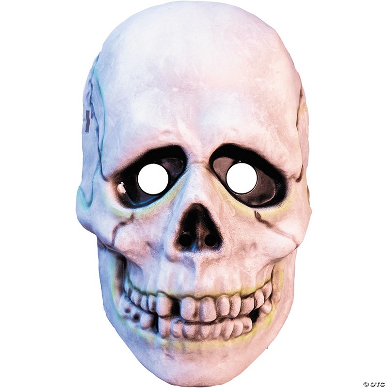 Adults Don Post Studios Skull Face Injection Molded Plastic Mask – One Size