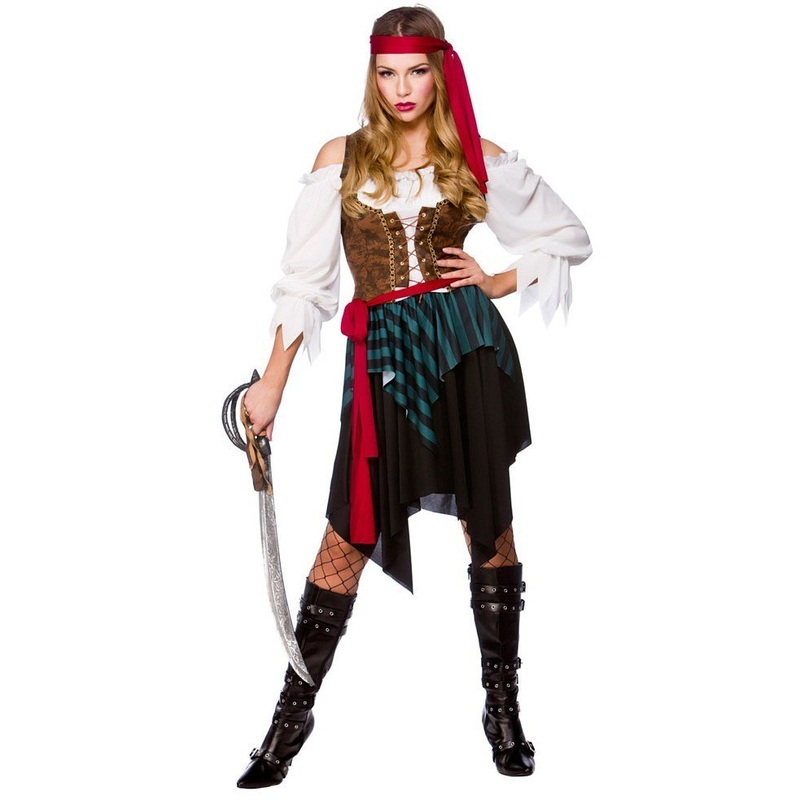 Ladies Caribbean Pirate Costume Plus Size