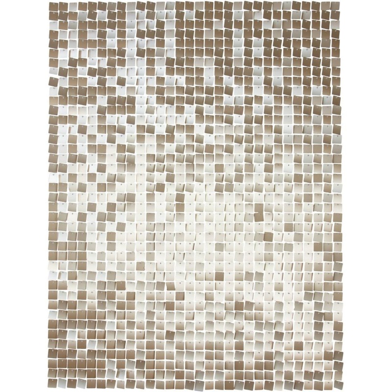 Wall panels set of 12 30x30cm gold