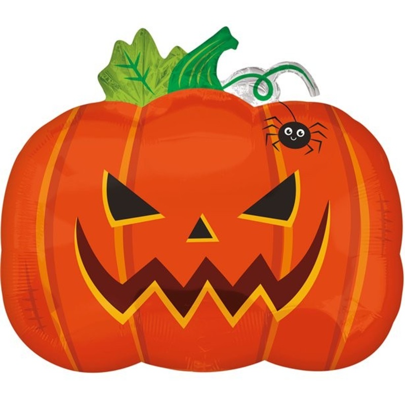 Foil balloon creepy pumpkin 50cm