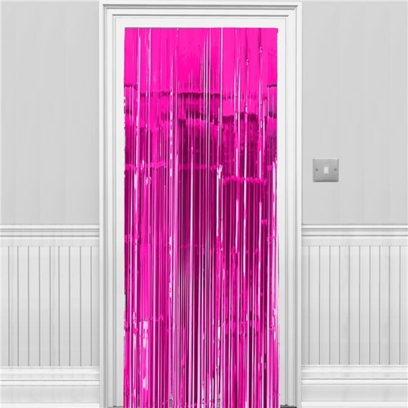 Foil fringed curtain 2.4m