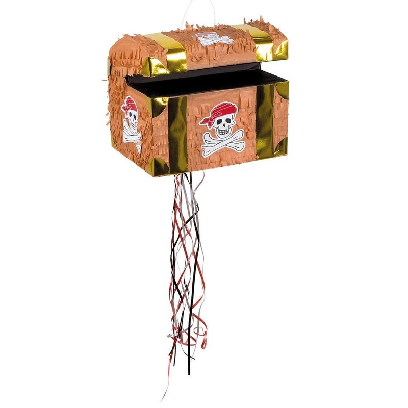 Pirate Treasure Pull Pinata 30 x 26cm