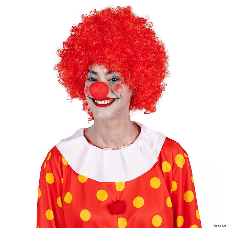 Red Afro Adult Costume Wig