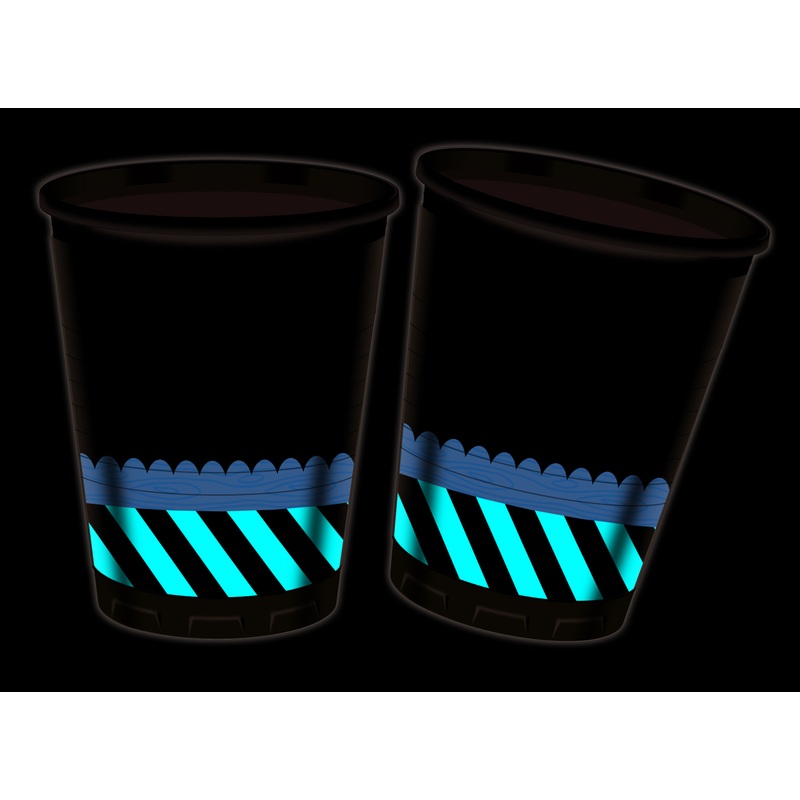 8 Captain Squint Pirate Cups 200ml