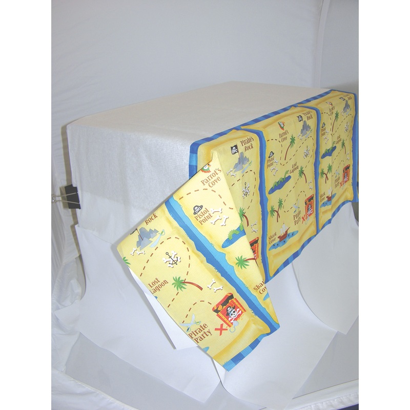 Pirate treasure tablecloth 2.59 x 1.37m