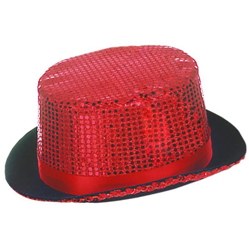 Red sequin cylinder