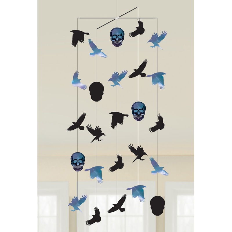 Shimmer Skull Halloween Mobile 1m