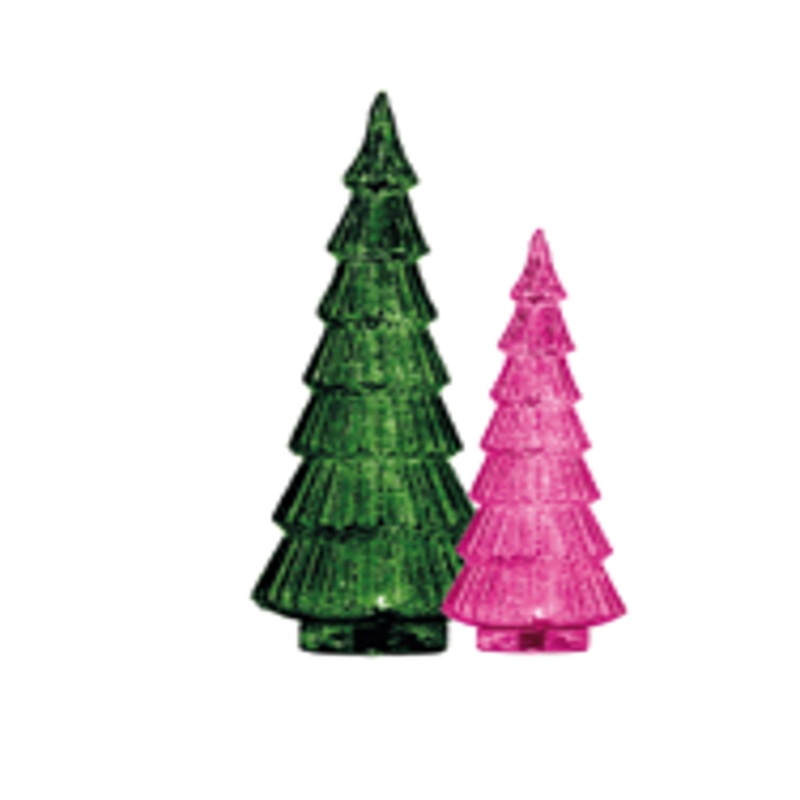 2 Christmas tree glass decorations – Colorful Christmas