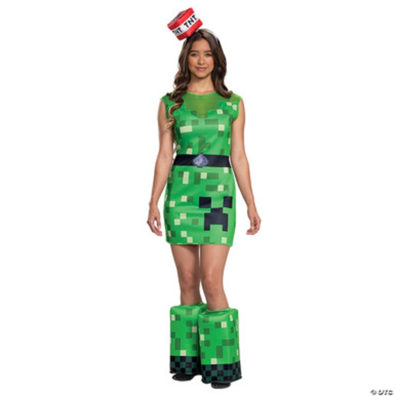Minecraft Creeper Woman’s Adult Costume Small