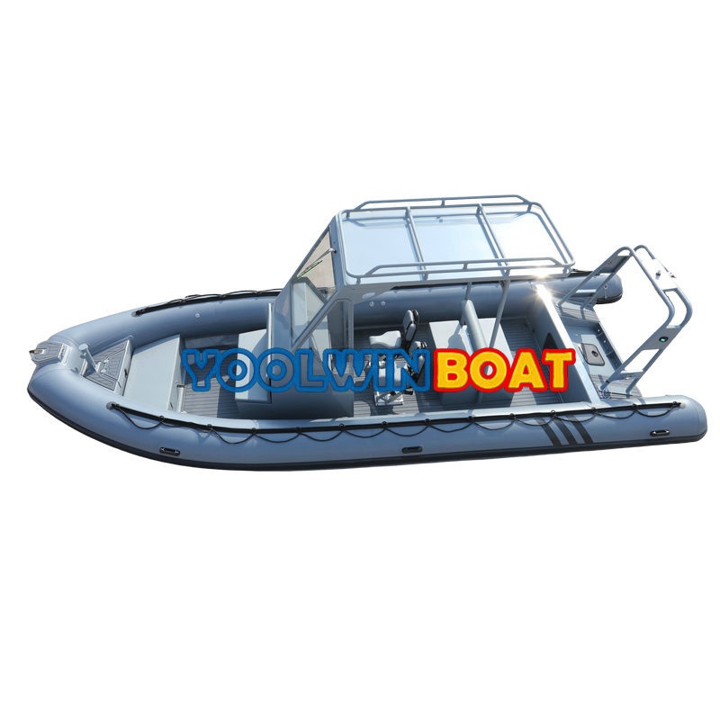 25FT Cruiser Aluminum Navy Ship Semi Rigid Rib Boat for Yard Patrol Craft Usage